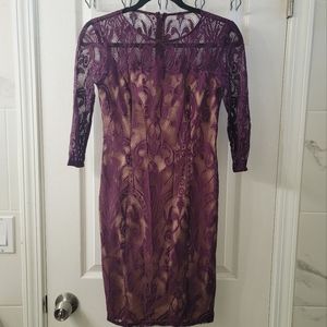 Purple lace dress